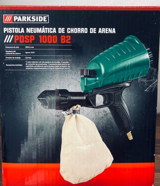 Pistola neumática de chorro de arena Parkside de segunda mano por 20 EUR en  Santa Cruz de Bezana en WALLAPOP