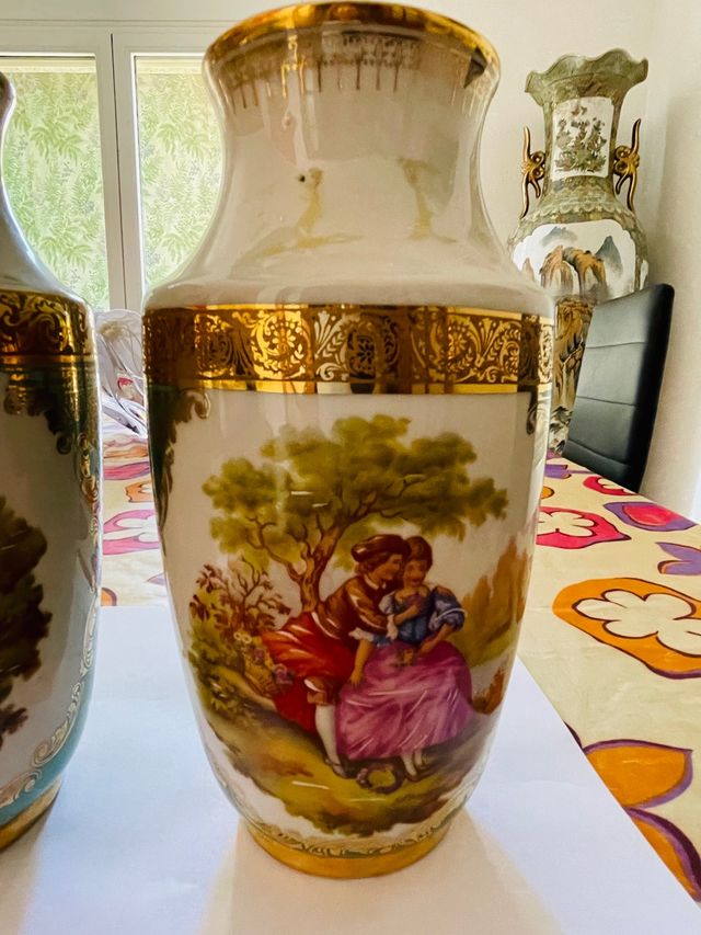 Jarrones porcelana limoge