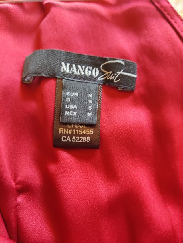 Vestido fiesta Mango Talla M