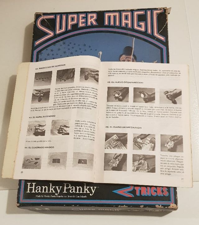 Antiguo juego de magia SUPER MAGIC de HANKY PANKY