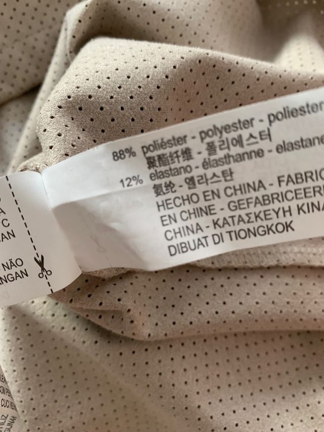 Vestido mini de antelina 