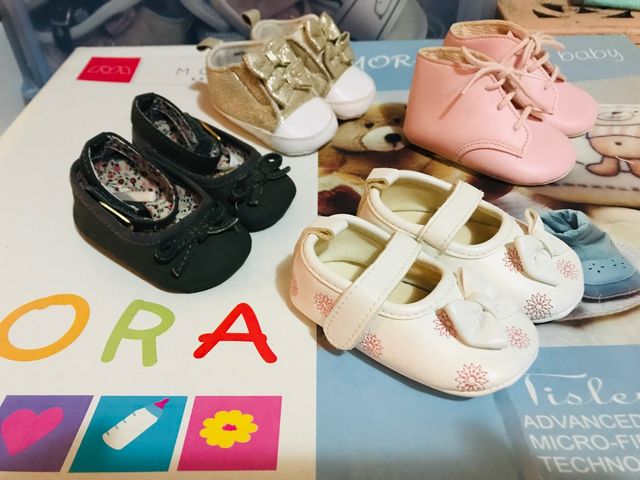 Lote 5 pares zapatos talla 17