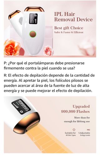 Depiladora Luz Pulsada IPL - Nueva a estrenar