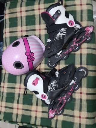 Patines de linea rosa chica