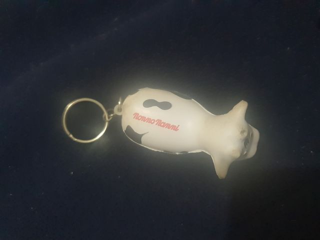 portachiavi mucca antistress in gomma