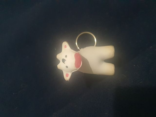 portachiavi mucca antistress in gomma