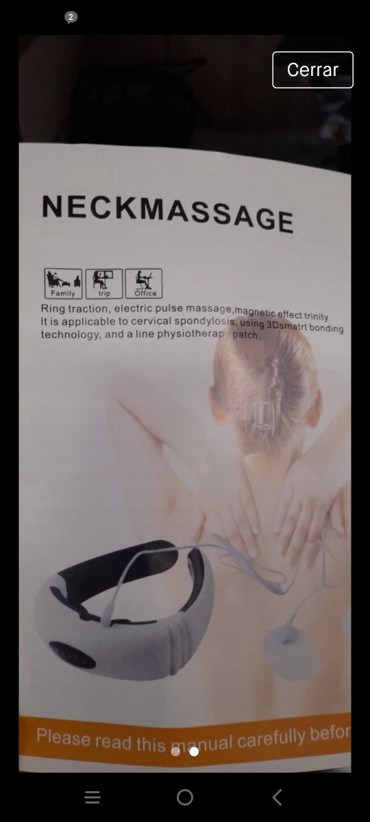 masajeador de cuello