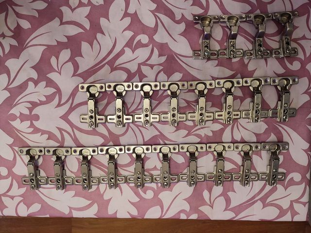 22 bisagras de armario