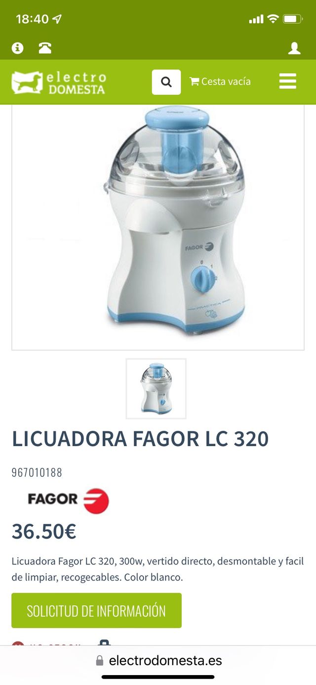 Licuadora Fagor LC 320