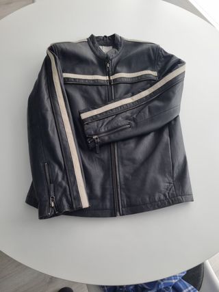 Chaqueta Cuero Cafe Racer M Inglaterra Moto de segunda mano por 90 EUR en  Valencia en WALLAPOP