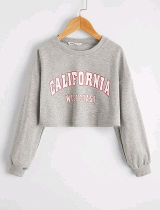 Sudadera corta gris de shein talla 11-12 de segunda mano por 3 EUR en  Santurtzi en WALLAPOP