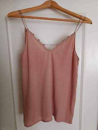 Blusa lencera, de Zara. de segunda mano por 5 EUR en Madrid en WALLAPOP