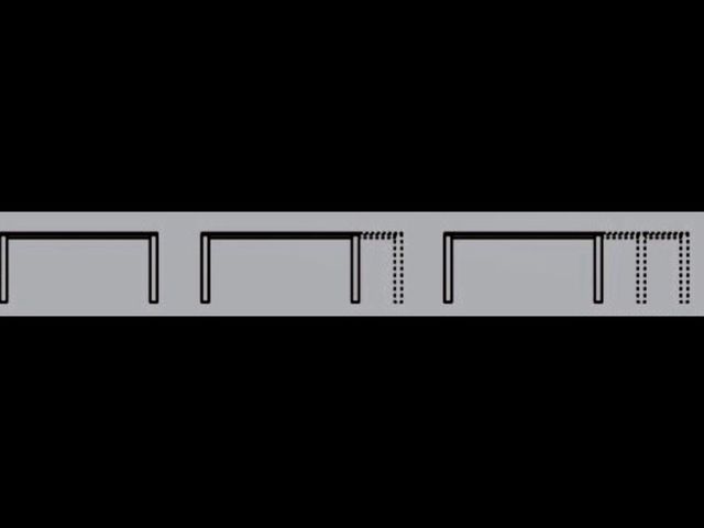 Mesa de comedor extensible hasta 240 m
