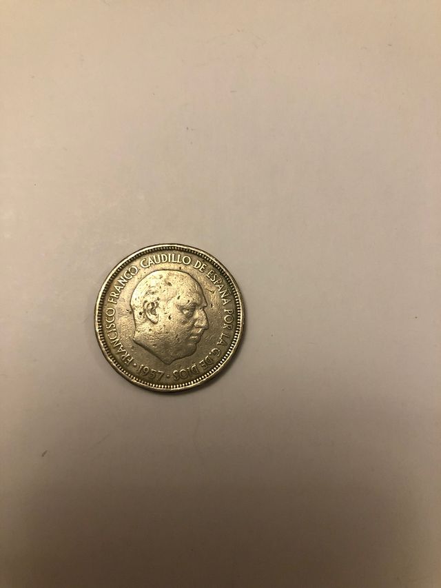 Moneda de 5 pesetas de Franco de 1957
