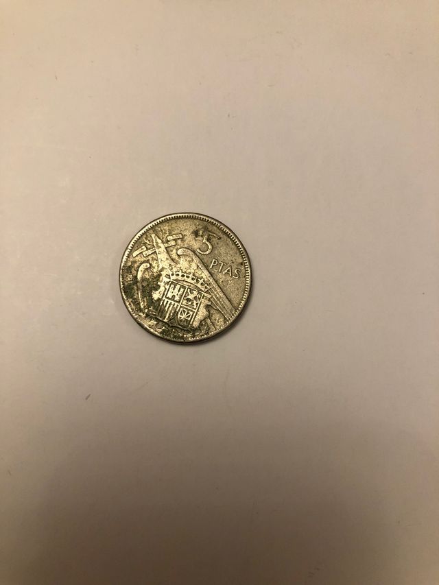 Moneda de 5 pesetas de Franco de 1957