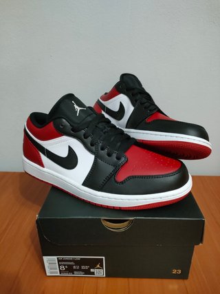 Jordan 1 Low Bred Toe Gym Red\\/Blanco\\/Negro Talla42 de segunda mano por  140 EUR en La Roda de Andalucía en WALLAPOP