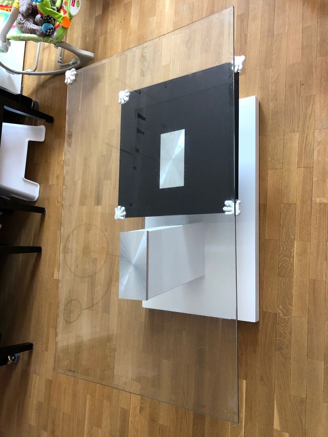 Mesa vidrio templado