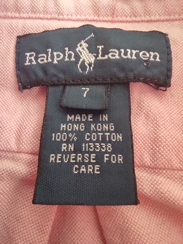 Camisa Ralph Lauren Talla 7 años