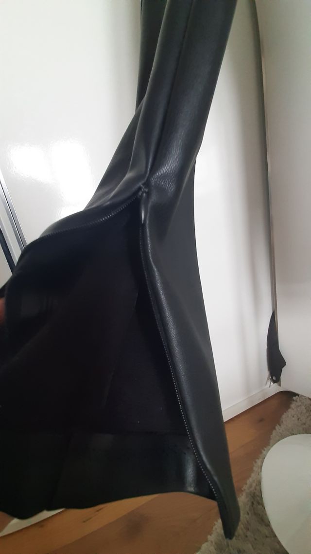 pantalon efecto piel de zara talla 36