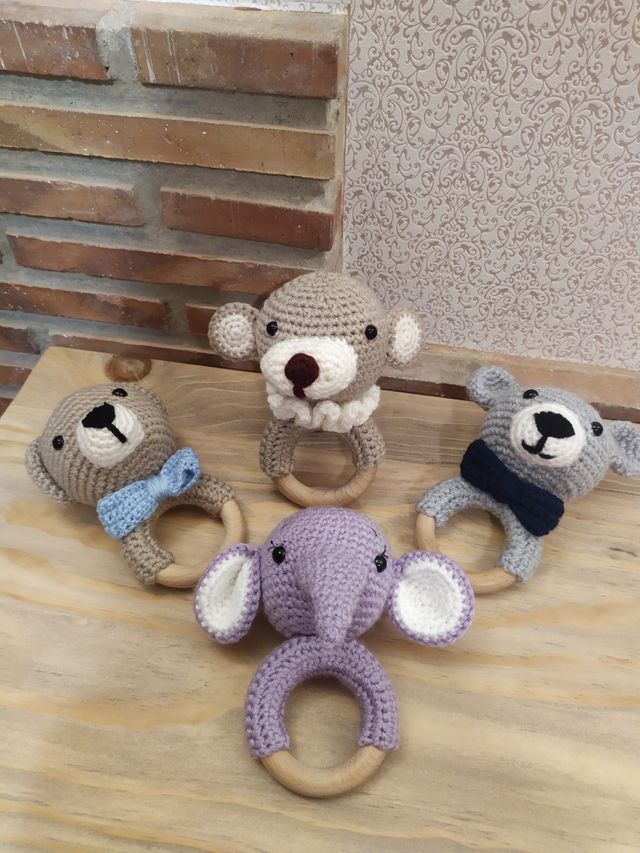 Sonajero bebe elefante