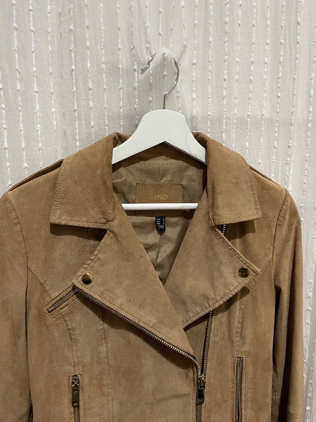 Chaqueta marrón de ante