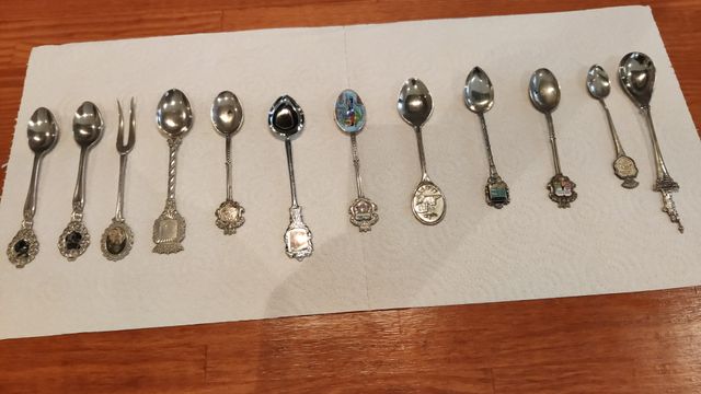 CUCHARILLAS DE PLATA DE COLECCIÓN