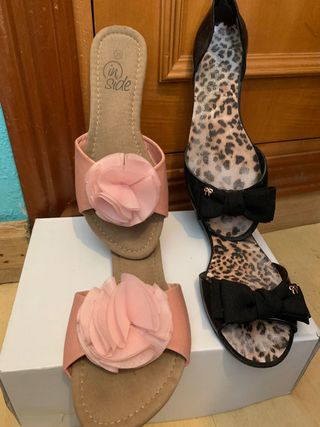 Sandalias 2x1 de segunda mano por 7 EUR en Valladolid en WALLAPOP