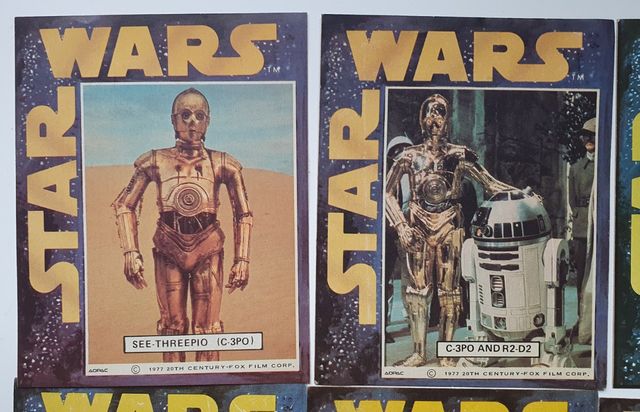Star wars: 12 cromos General Mills USA
