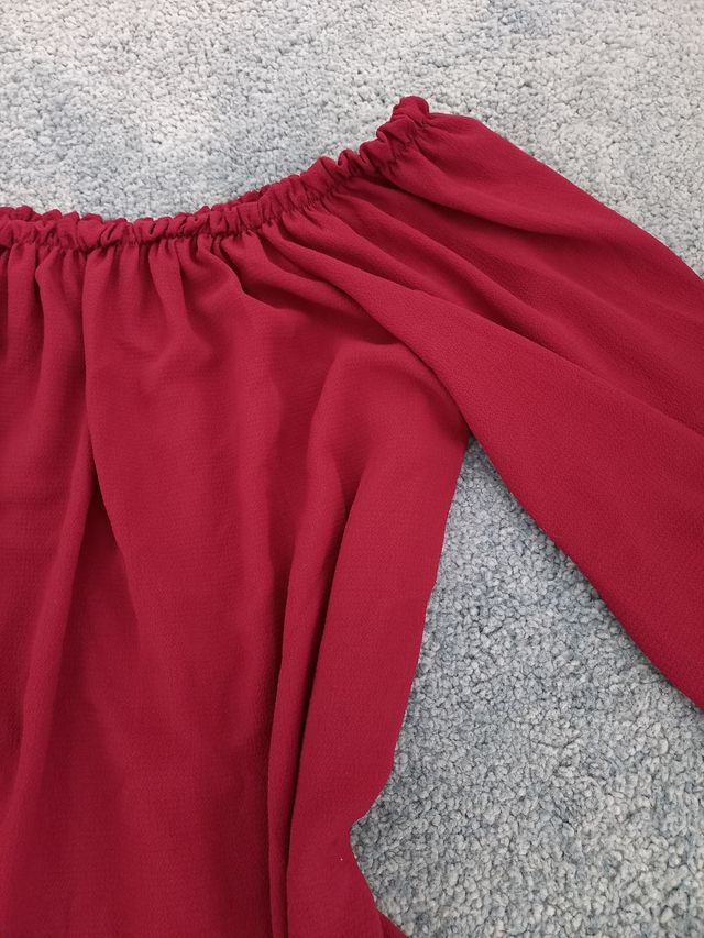 Vestido fluido burdeos. Talla S-M