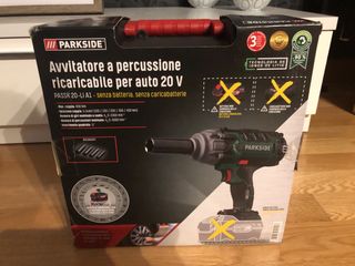 Pistola atornillador impacto parkside 20v de segunda mano por 69 EUR en  Madrid en WALLAPOP