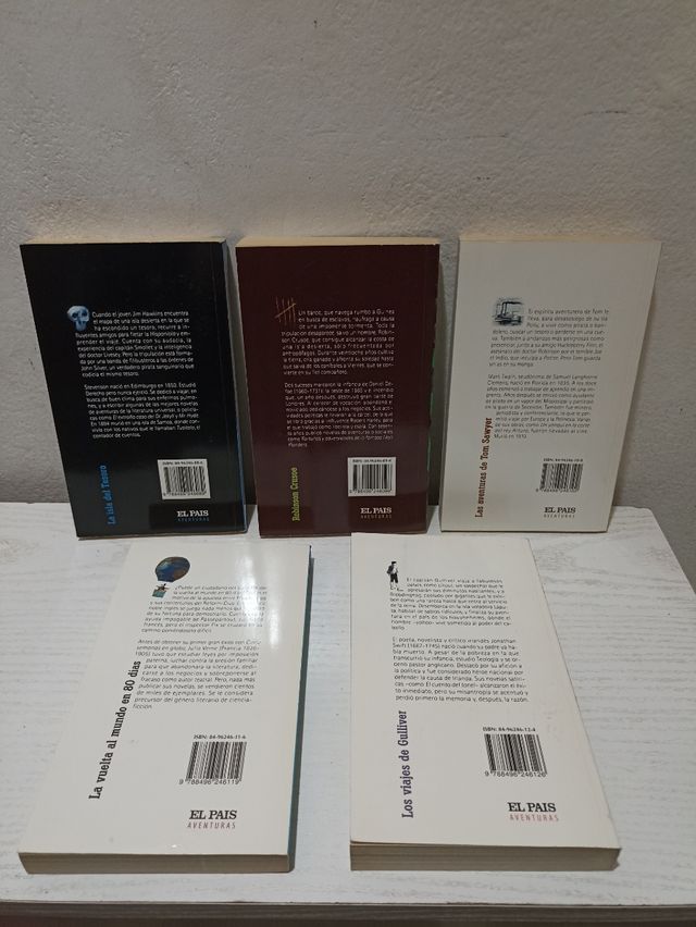 #L3. Libros de 5 películas nuevos de El Pais lote