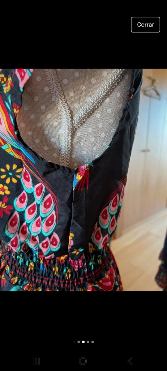 Vestido midi estampado