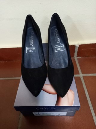 Zapatos Tacon negros, chamby comfort de segunda mano por 20 EUR en  Calatayud en WALLAPOP