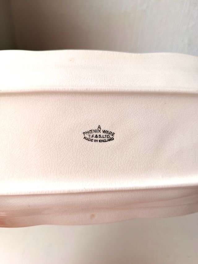 Platito decorativo vintage rectangular Phoenix 