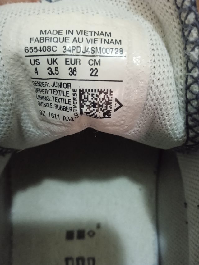 zapatillas Converse azules