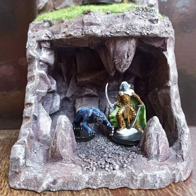 diorama book nook expositor de miniaturas