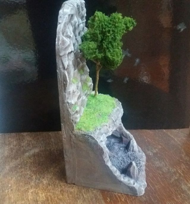 diorama book nook expositor de miniaturas