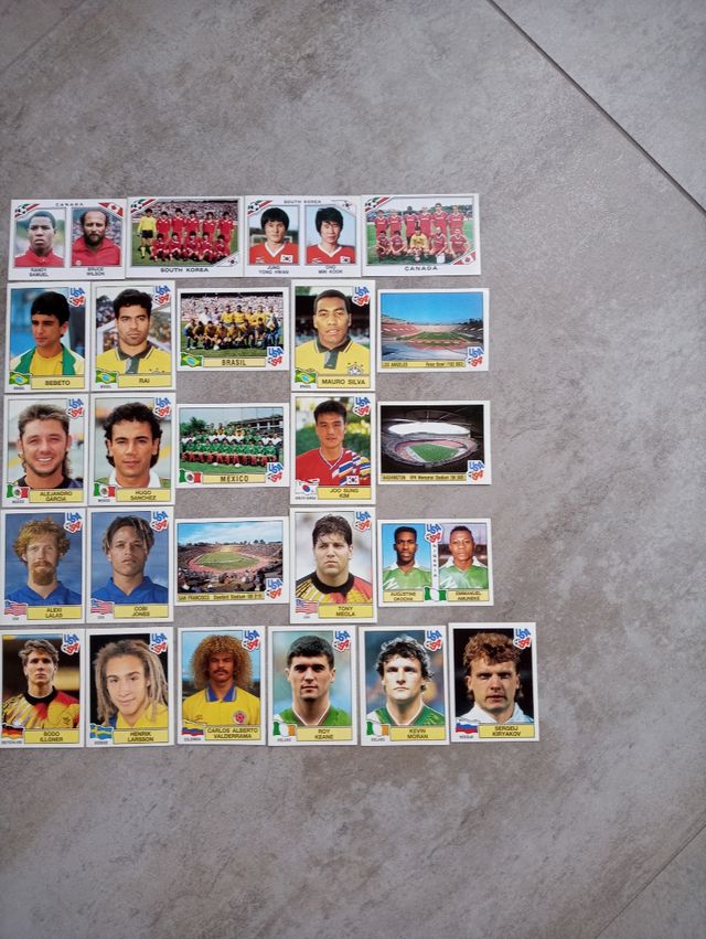 Cromos históricos USA 94 MEXICO 86 Mint