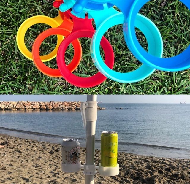 sujetalatas sombrilla playa / percha