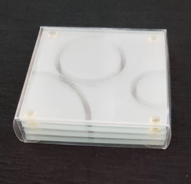 Posavasos de cristal.