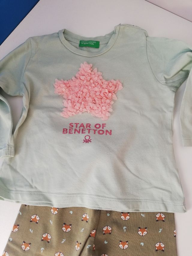 conjunto Benneton bebé niña