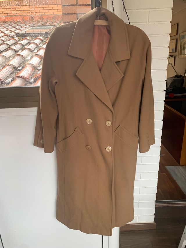 Abrigo largo de lana oversize