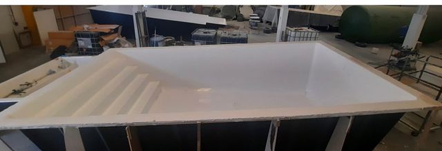 Piscina 6x3 rectangular fabricada en poliester