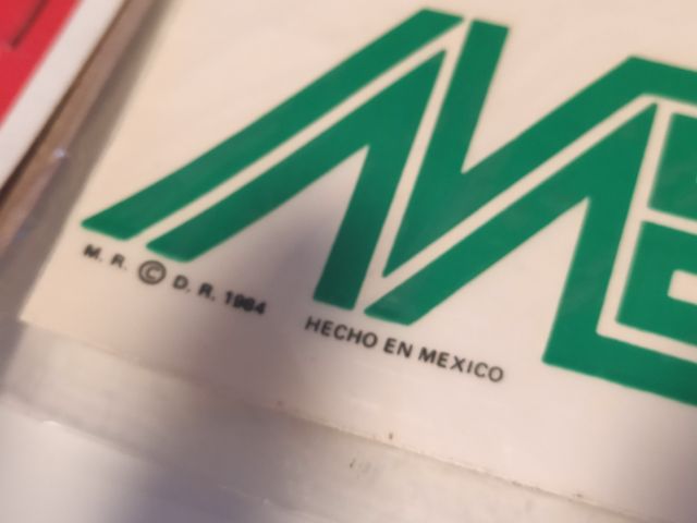 Calcomania original mundial futbol 86 México