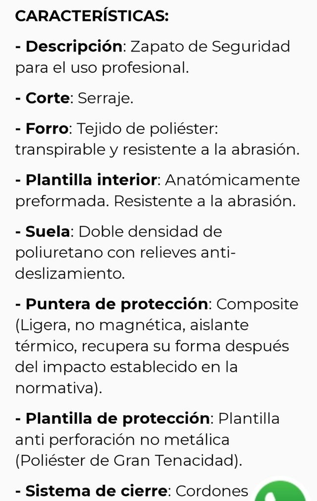 Calzado de seguridad Fal