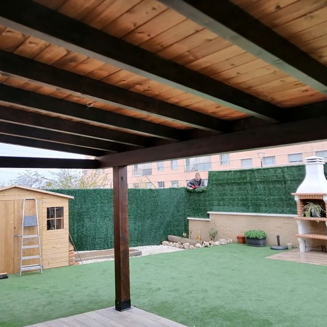 porche jardín
