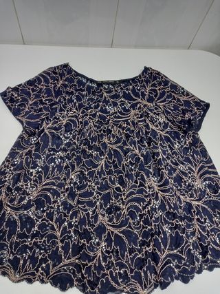 BLUSA ROMÁNTICA SATINADA - Blanco roto | ZARA España
