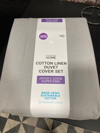 Funda nordica de lino de segunda mano por 32 EUR en Madrid en WALLAPOP