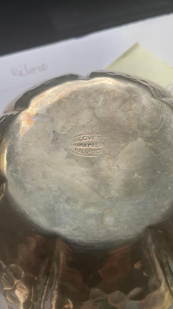 Set ciotole in alpacca di Remigio Covetta