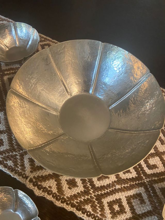 Set ciotole in alpacca di Remigio Covetta